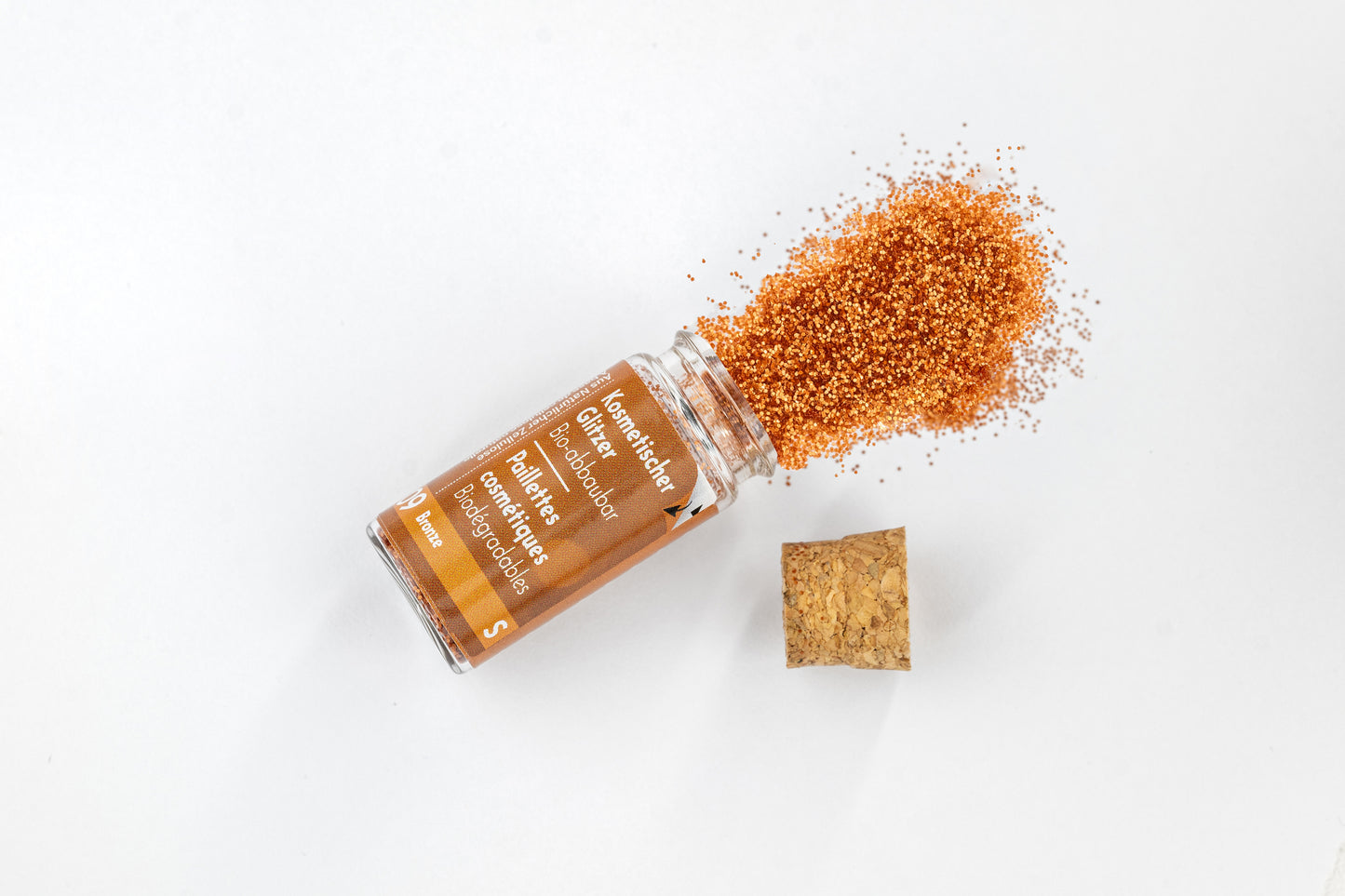Eco Glitter Bronze S-Bioabbaubarer Kosmetik Glitzer - Gesicht & Haar Make-up Schminkfarbe