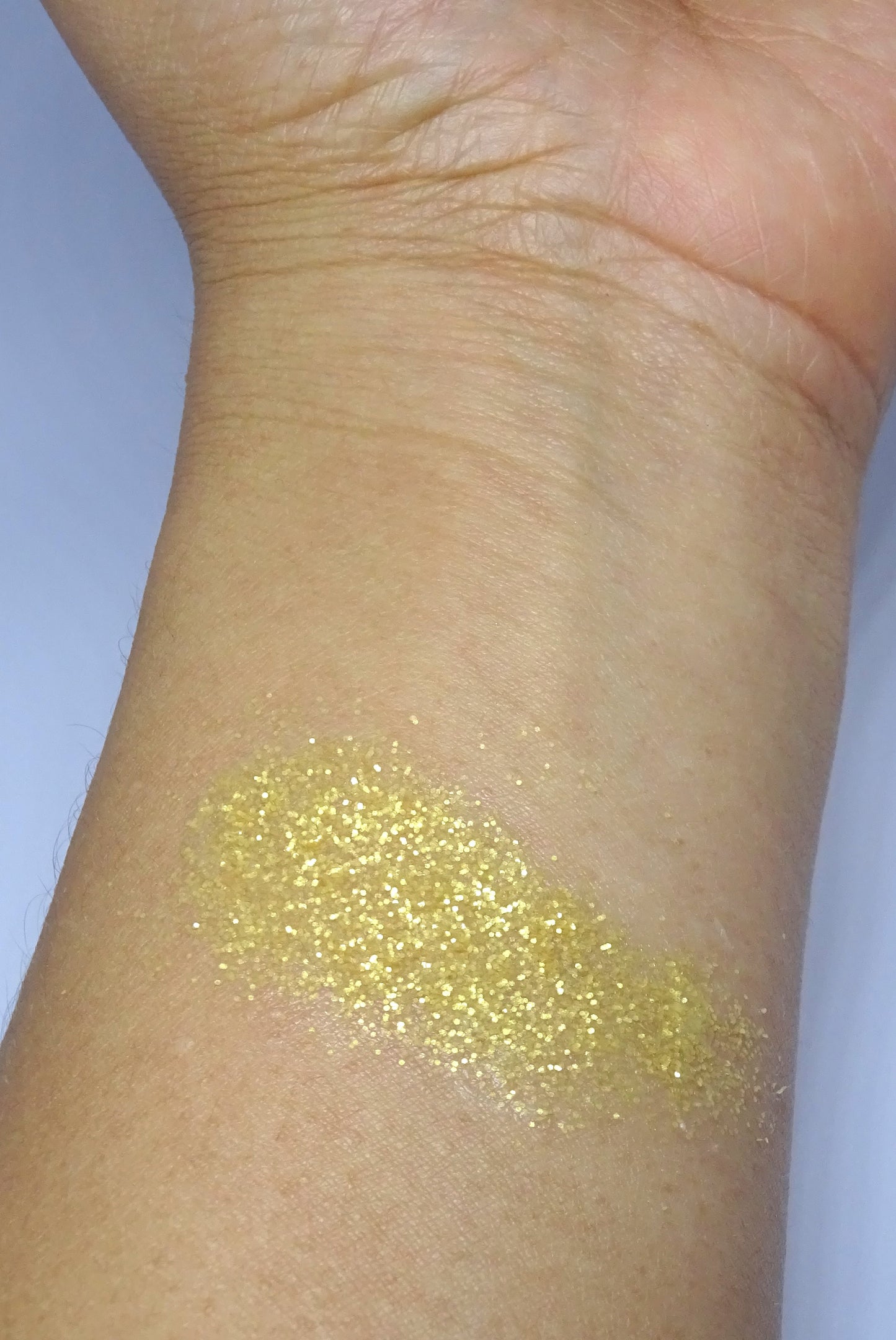 Eco Glitter Light Gold S-Bioabbaubarer Kosmetik Glitzer - Gesicht & Haar Make-up Schminkfarbe