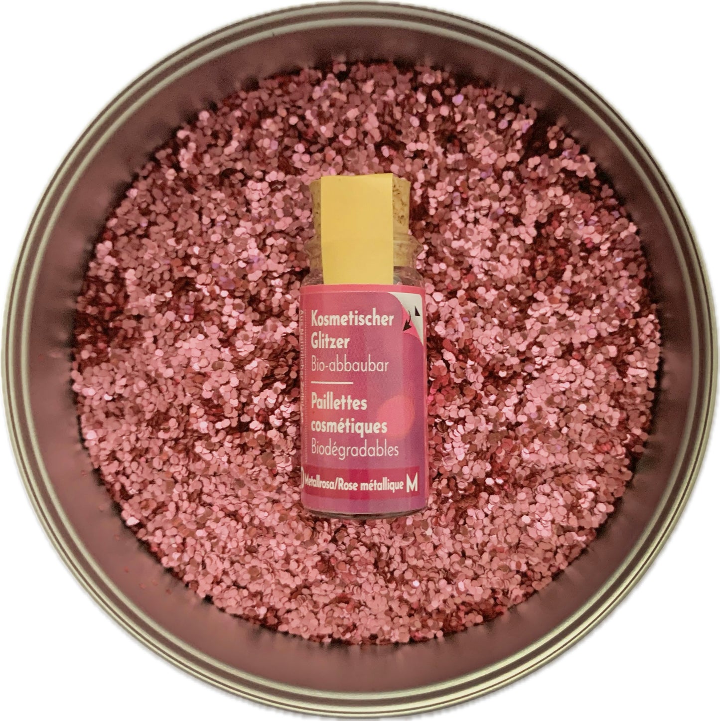 Paillettes Eco - Rose Métallisé M