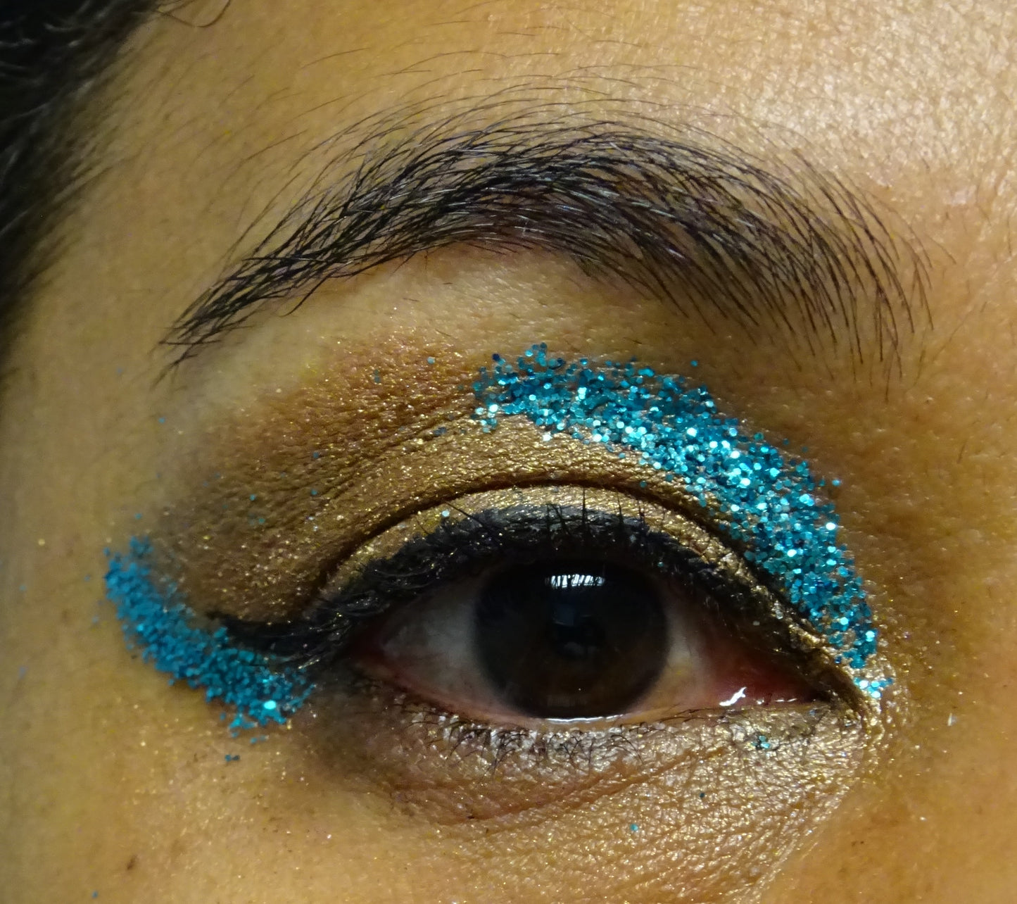 Eco Glitzer Metallblau S