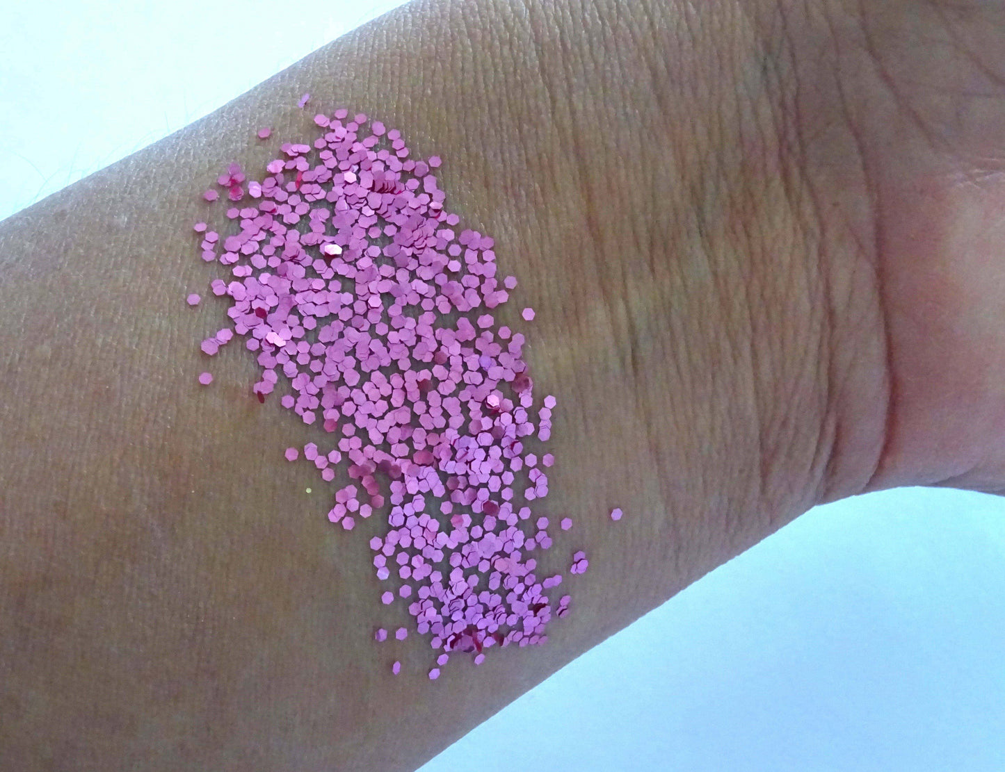 Eco Glitter Metallic Rosa M-Bioabbaubarer Kosmetik Glitzer - Gesicht & Haar Make-up Schminkfarbe