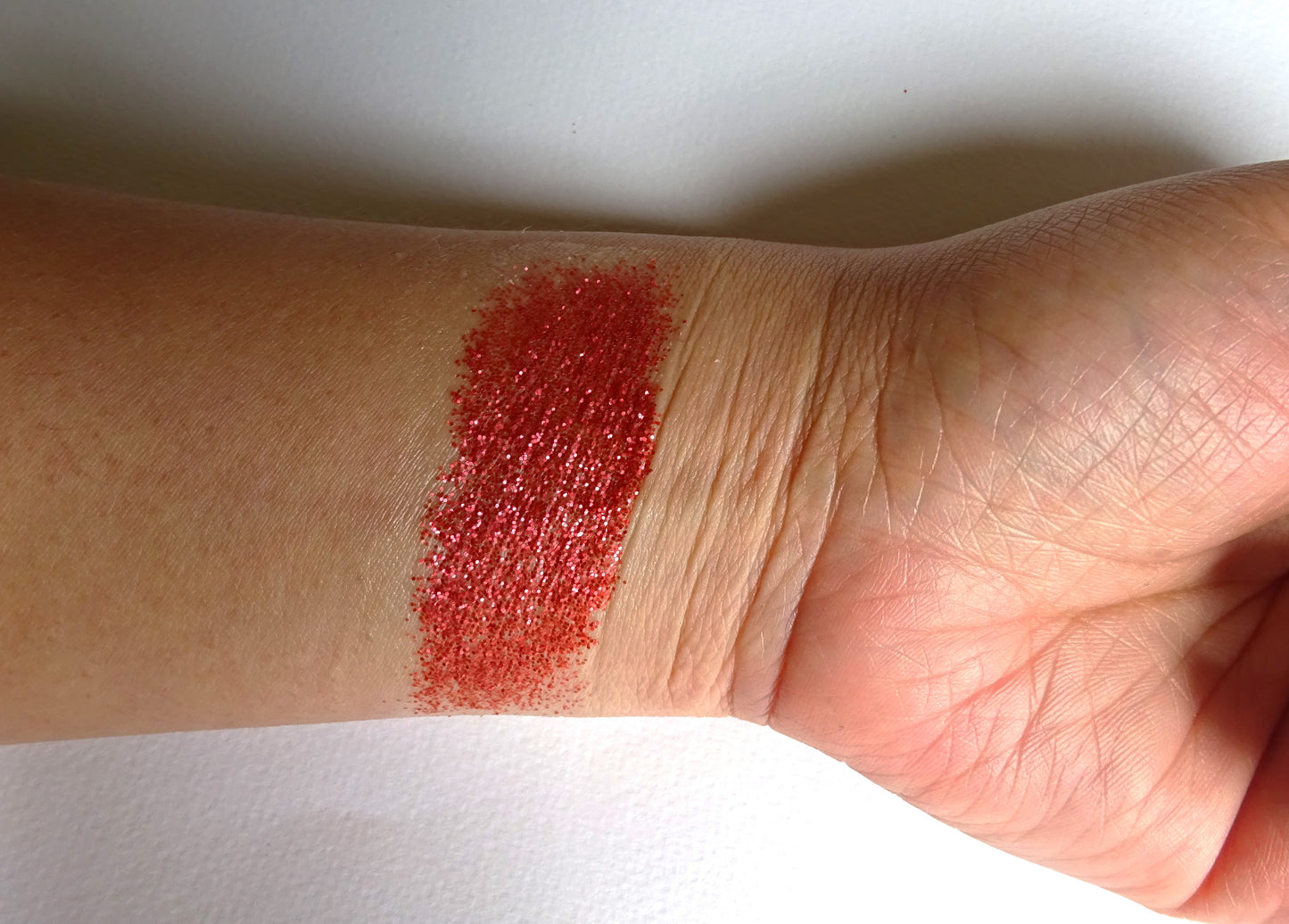 Eco Glitter Red S-Bioabbaubarer Kosmetik Glitzer - Gesicht & Haar Make-up Schminkfarbe