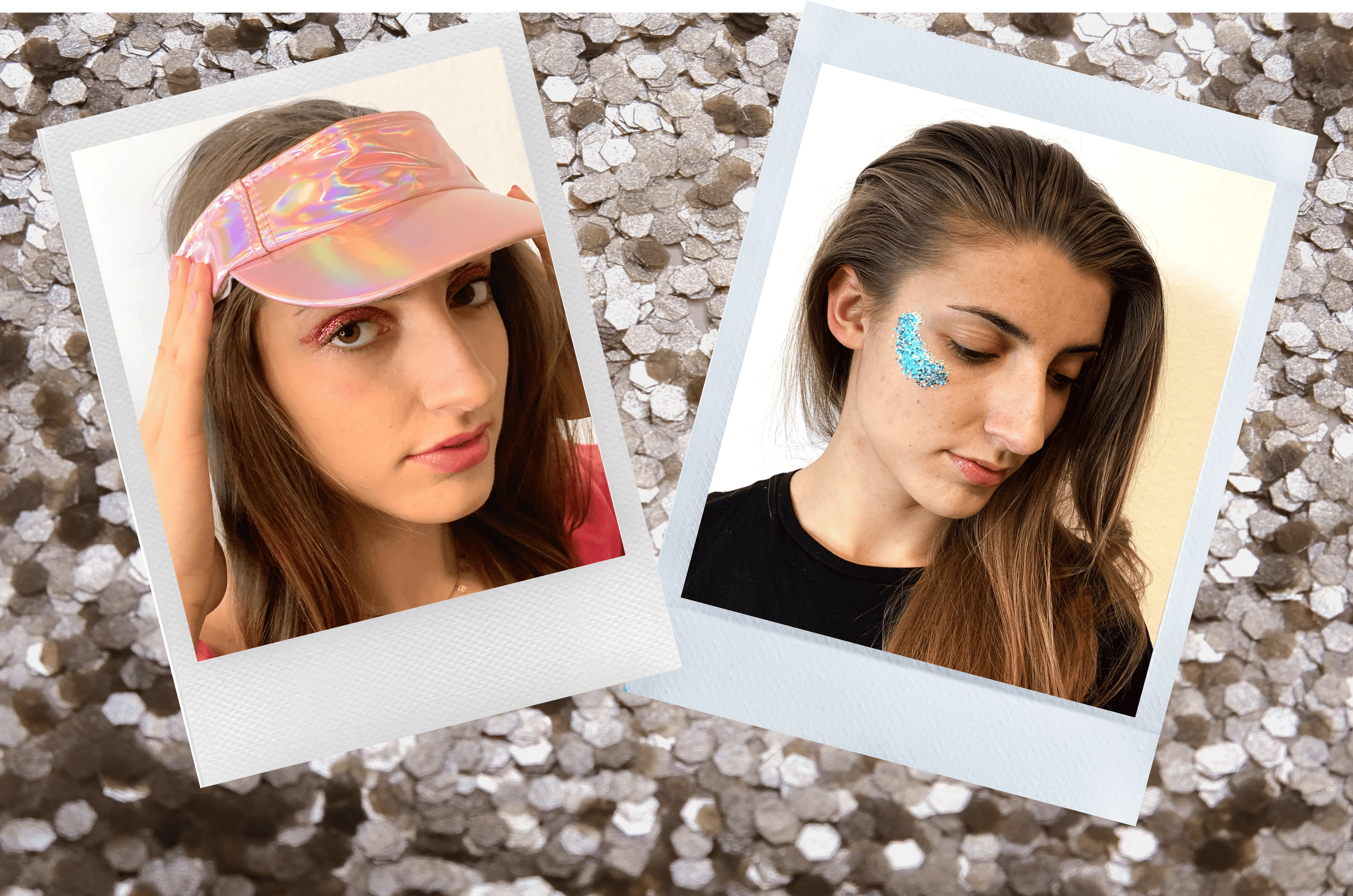 Glitter On Girl's Face