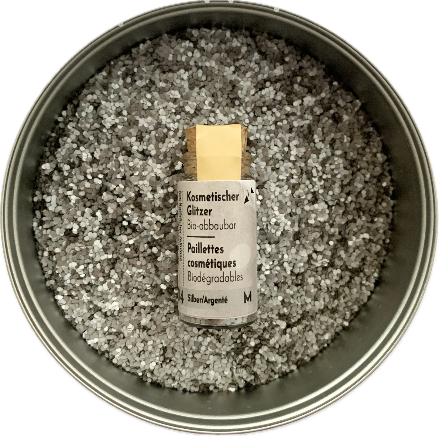 Eco Glitter Silver M